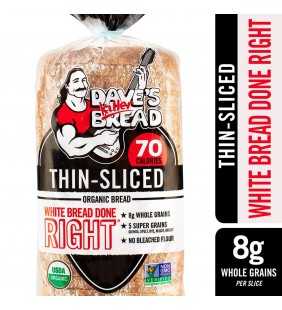 Dave's Killer Bread® White Bread Done Right® Thin Sliced Organic Bread 20.5 oz. Loaf