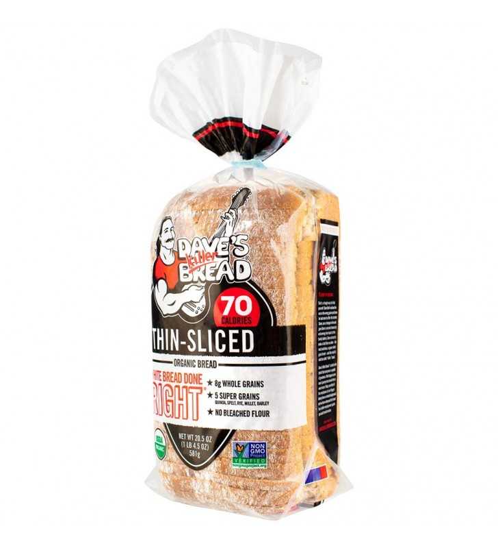 Dave's Killer Bread® White Bread Done Right® Thin Sliced Organic Bread 20.5 oz. Loaf