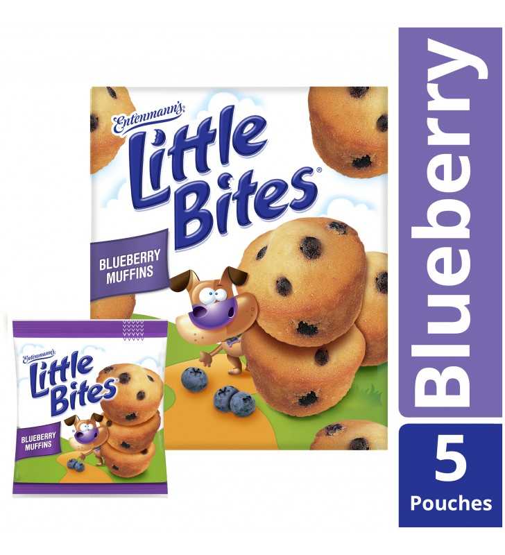 Entenmann’s Little Bites Blueberry Muffins, 5 Pouches per Box