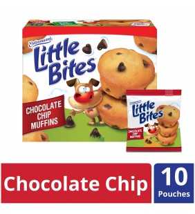 Entenmann’s Little Bites Chocolate Chip Muffins Value Pack, 10 Pouches per Box