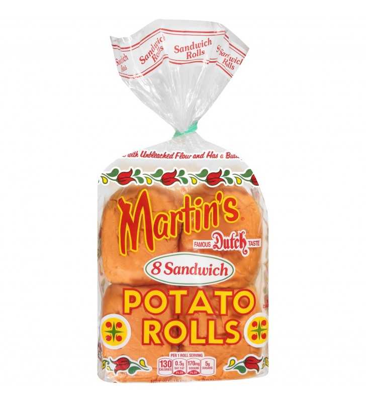 Martin's Sandwich Potato Rolls, 15 Oz, 8 Count