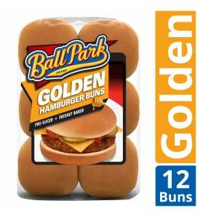 Ball Park Golden Hamburger Buns, 12 count, 23 oz