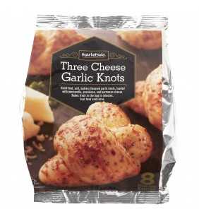 Marketside Three Cheese Garlic Knots, 8 count, 12.1 oz