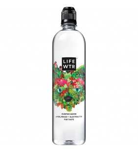 LIFEWTR, Premium Purified Water, pH Balanced with Electrolytes For Taste, 700 mL flip cap bottle (Packaging May Vary)