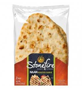 Stonefire Roasted Garlic Naan, 2 count, 8.8 oz