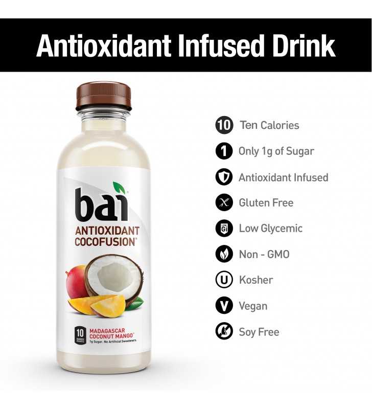 Bai5, 5 calorie HEALTHY Variety Pack, 100% Natural, Antioxidant Infused  Beverage, 18-Ounce Bottles ( 10 Pack ) by bai