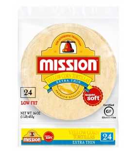Mission Extra Thin Yellow Corn Tortillas, 24 Count