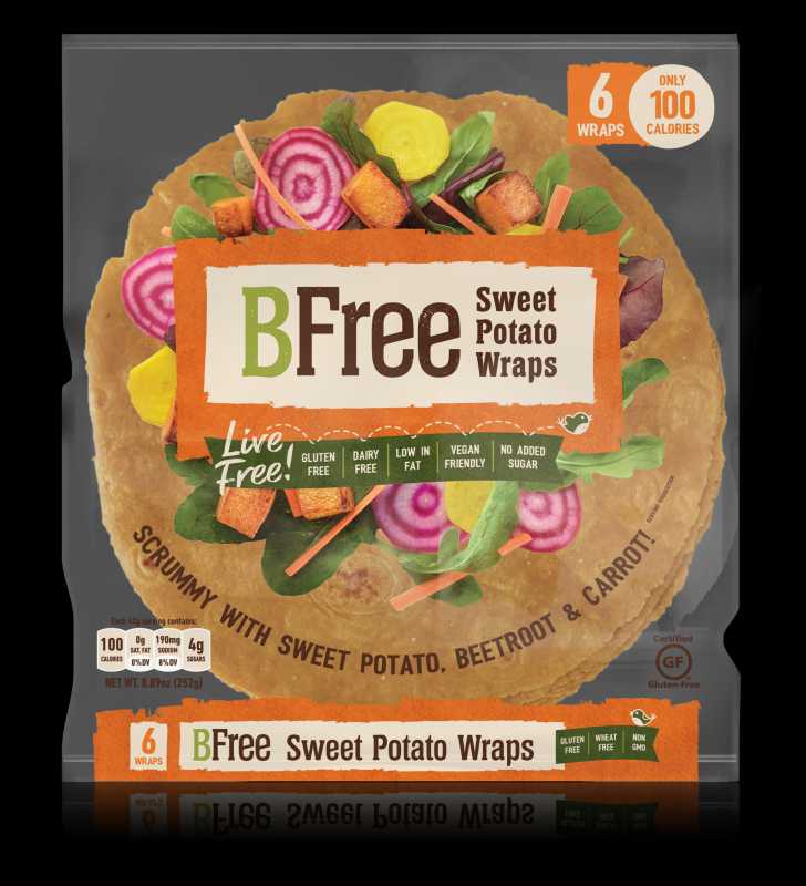 BFree Gluten Free Wrap Tortillas Sweet Potato 8 Inch Vegan Wheat Free ...