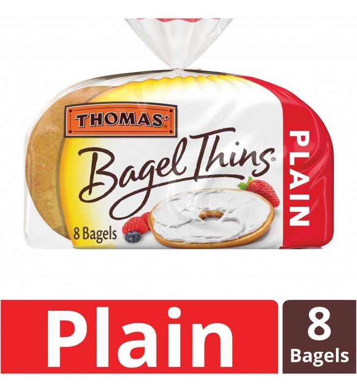 Thomas' Plain Bagel Thins, Only 110 Calories, 8 count, 13 oz