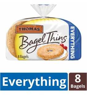 Thomas' Everything Bagel Thins, Only 110 Calories, 8 count, 13 oz