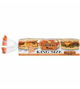 Thomas' King Size English Muffins, Large Sandwich Size, 4 count, 12 oz