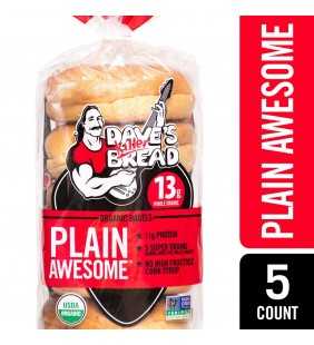 Dave's Killer Bread® Plain Awesome® Organic Bagels 16.75 oz. Bag