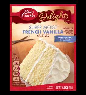 Betty Crocker Super Moist French Vanilla Cake Mix, 15.25 oz