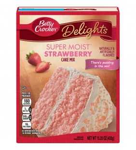 Betty Crocker Super Moist Strawberry Cake Mix, 15.25 oz