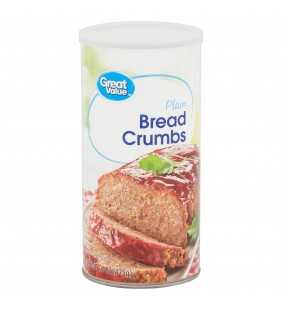 Great Value Plain Bread Crumbs, 15 oz