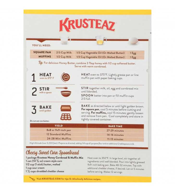 Krusteaz Professional Honey Cornbread & Muffin Mix 5 lb. Box EACH