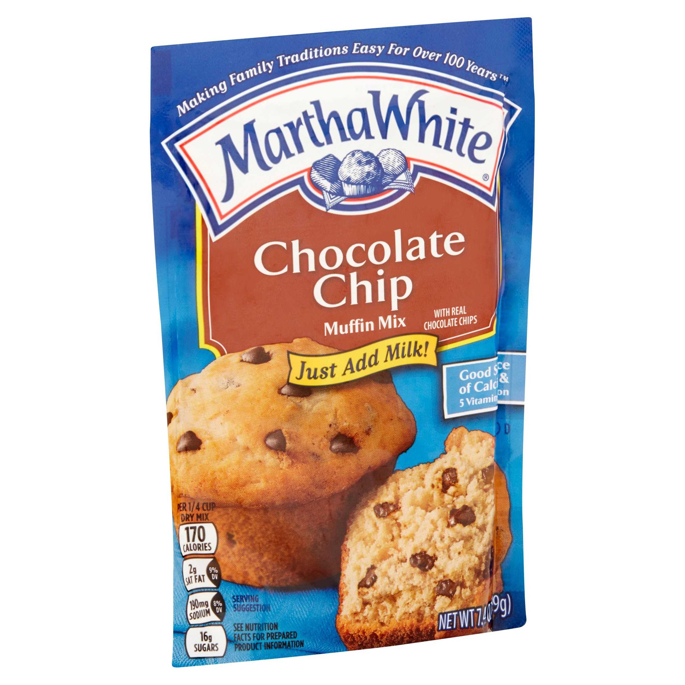 Martha White Chocolate Chip Muffin Mix, 7.4 oz