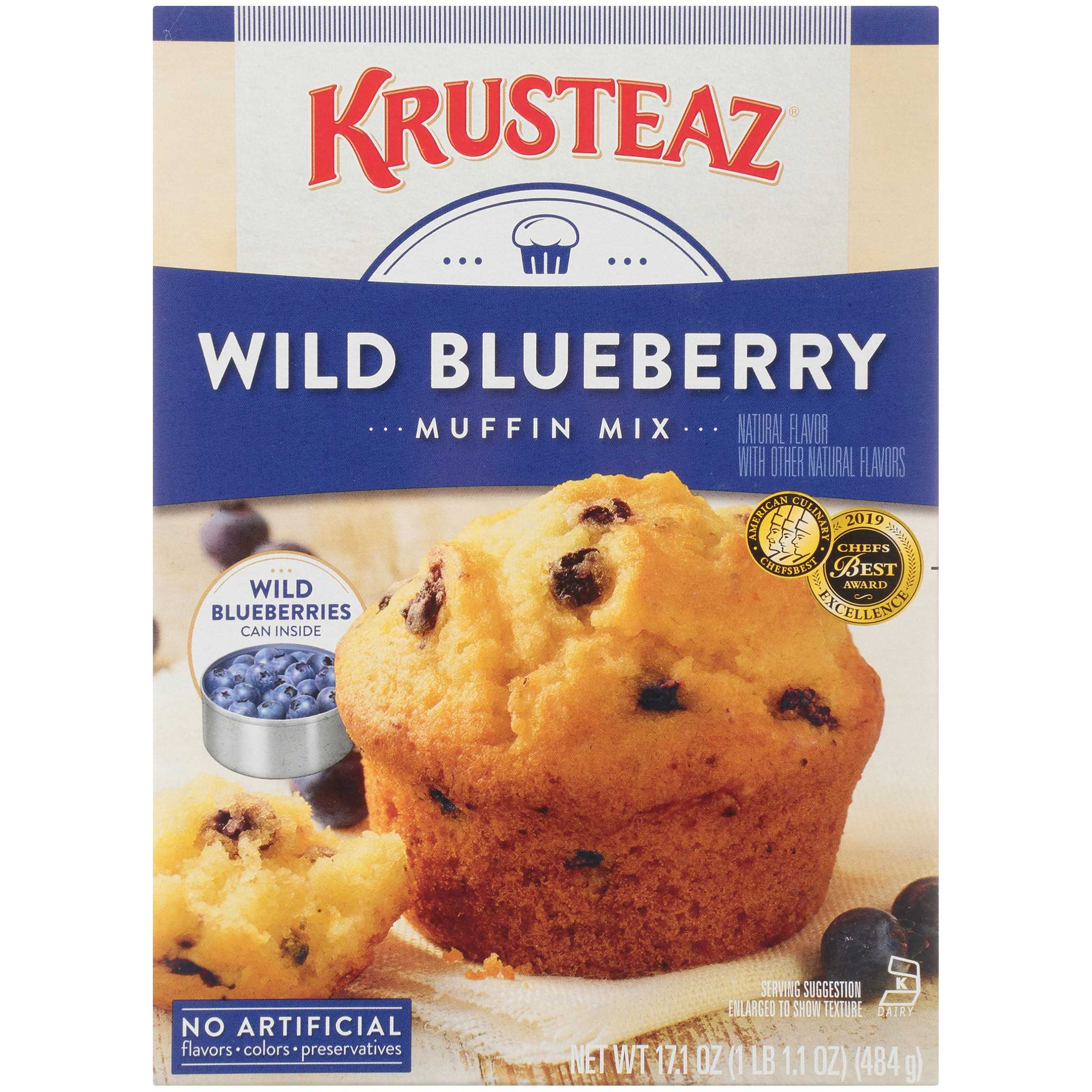 KrusteazÂ® Wild Blueberry Muffin Mix 17.1 oz. Box