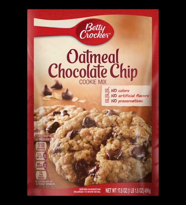 Betty Crocker Oatmeal Chocolate Chip Cookie Mix, 17.5 oz