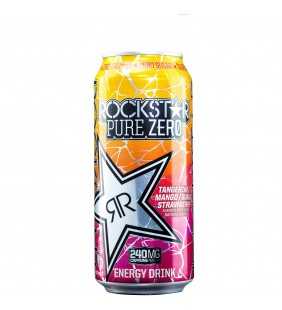 Rockstar Energy Drink Pure Zero Energy Drink, 3 Flavor Variety