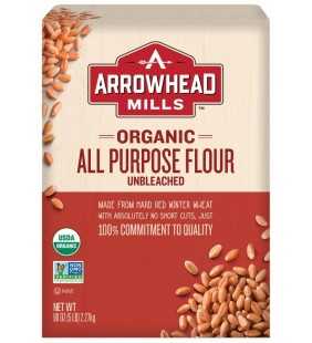 Arrowhead Mills Organic Unbleached White Flour, 5 lb. Bag