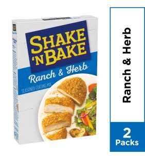 Kraft Shake 'N Bake Ranch & Herb Seasoned Coating Mix, 2 ct - Pouches, 4.75 oz Box