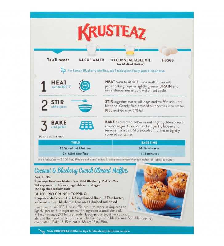 Krusteaz® Gluten Free Wild Blueberry Muffin Mix 15.7 oz. Box
