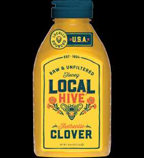 Local Hive Authentic Clover Raw & Unfiltered Honey, 16 oz
