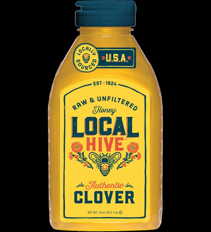 Local Hive Authentic Clover Raw & Unfiltered Honey, 16 oz