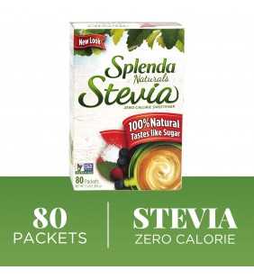 SPLENDA Naturals Stevia Sweetener, 80ct packets Zero Calorie Stevia Sweetener