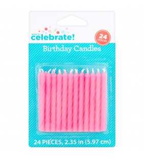 Pink Birthday Candles