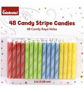 Way to Celebrate Candy Stripe Candles