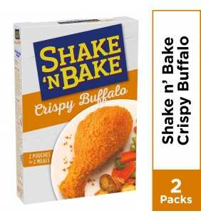 Kraft Shake 'N Bake Crispy Buffalo Seasoned Coating Mix, 2 ct - Pouches, 4.75 oz Box