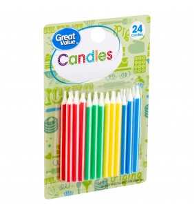 Great Value Candles, 24 count