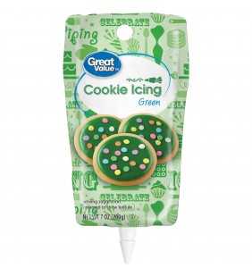 Great Value Cookie Icing, Green, 7 oz