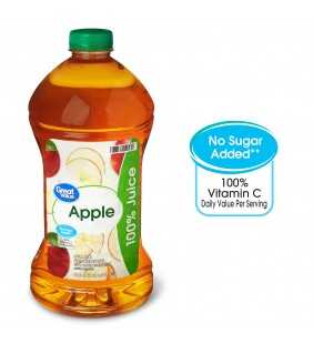 Great Value 100% Apple Juice, 96 Fl. Oz.