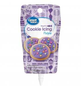 Great Value Cookie Icing, Purple, 7 oz