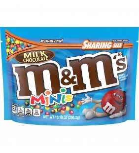 M&M'S Milk Chocolate Minis Candy Sharing Size Bag, 10.1 Oz.