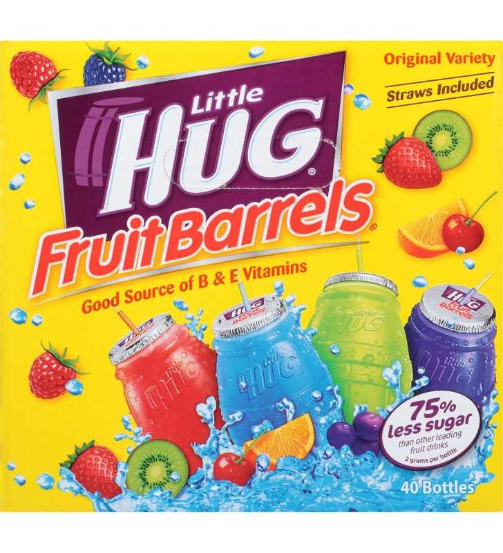 Little Hug Fruit Drink Barrels Original Variety Pack, 8 Fl. Oz., 40 Count