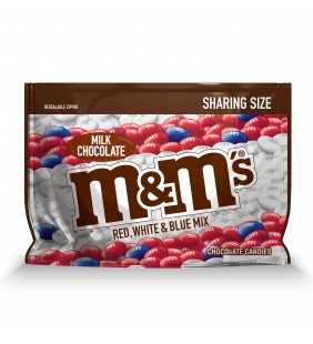 M&M'S Red, White & Blue Patriotic Milk Chocolate Candy, 10.7-Ounce Share Size Bag