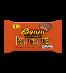Reese's, Peanut Butter Cups Chocolate Candy, 9 Oz, 6 Ct