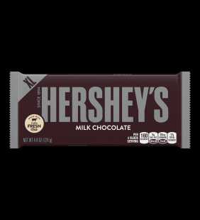 Hershey's Extra Large Milk Chocolate Candy Bar, 4.4 Oz.