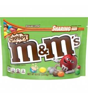 M&M'S Crispy Chocolate Candy Sharing Size, 8 Oz. Bag