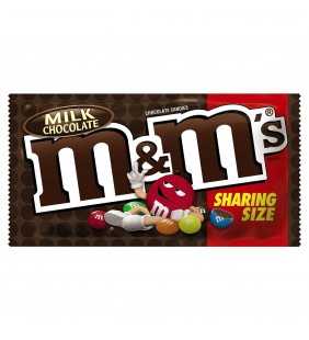 M&M's, Milk Chocolate Candy, Sharing Size, 3.14 Ounce