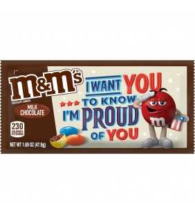 M&M'S Milk Chocolate Candy Single Size, 1.69 Ounce Pouch