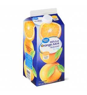 Great Value No Pulp 100% Pure Orange Juice, 59 fl oz