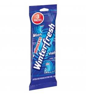 Wrigley's Winterfresh, Chewing Gum, 3 Pk