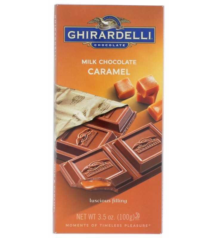 Ghirardelli Milk Chocolate Caramel Bar, 3.5 Oz.