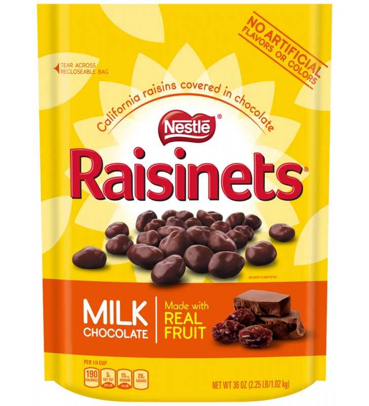 Nestle Raisinets Milk Chocolate with Covered Raisins 36 Oz.