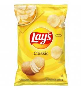 Lay's Classic Potato Chips, 8 oz Bag